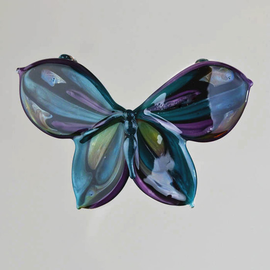 Teal Butterfly Pendant
