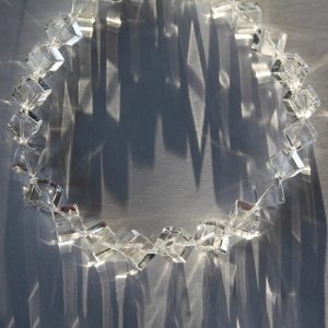 Rock Crystal Angled Cubes--10mm