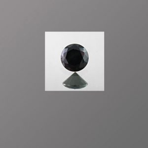 CZ Opaque Black Diamond Round
