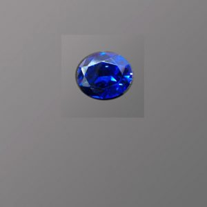 Lab-Created Spinel Sapphire Oval